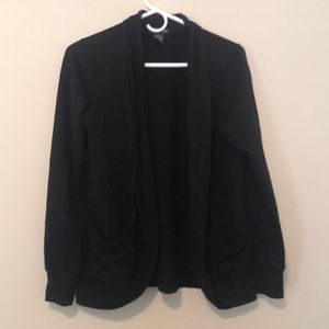 Black cardigan